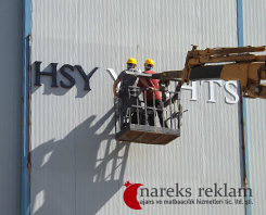 Kutu Harf Tabela Antalya | HSY Yacht Serbest Bölge Antalya
